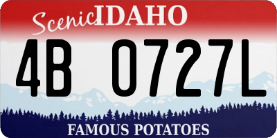 ID license plate 4B0727L