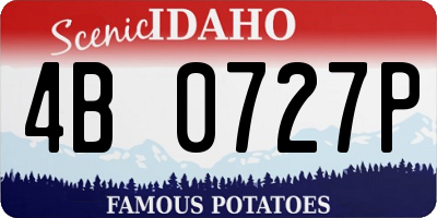 ID license plate 4B0727P