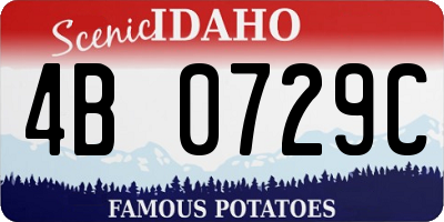 ID license plate 4B0729C