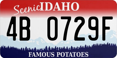 ID license plate 4B0729F