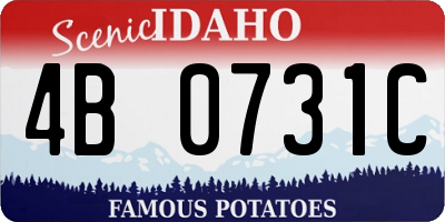 ID license plate 4B0731C