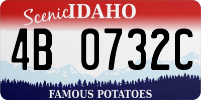 ID license plate 4B0732C