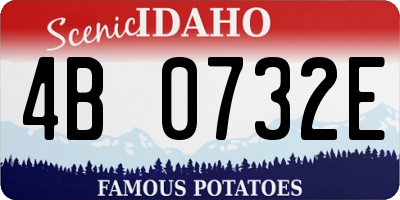 ID license plate 4B0732E
