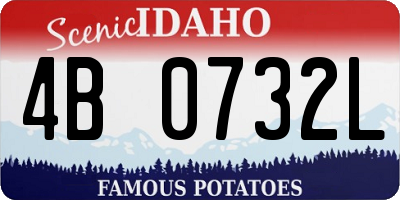 ID license plate 4B0732L