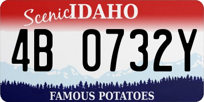ID license plate 4B0732Y