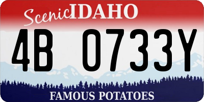 ID license plate 4B0733Y