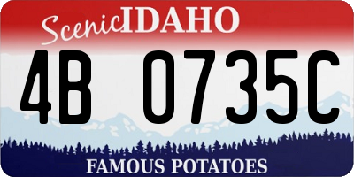 ID license plate 4B0735C