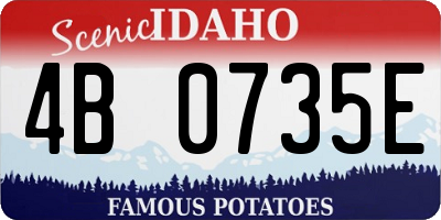 ID license plate 4B0735E