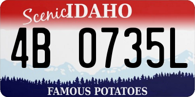 ID license plate 4B0735L