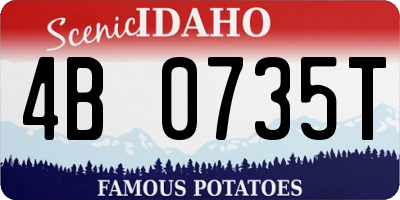 ID license plate 4B0735T
