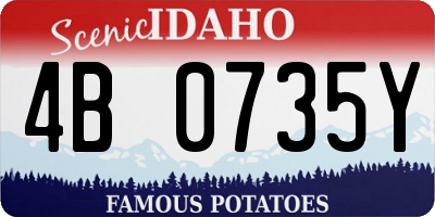 ID license plate 4B0735Y