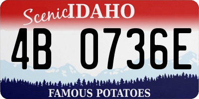 ID license plate 4B0736E