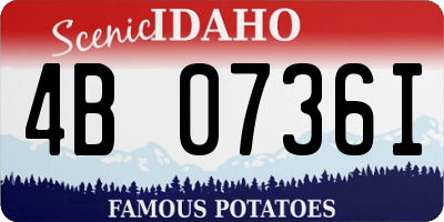 ID license plate 4B0736I