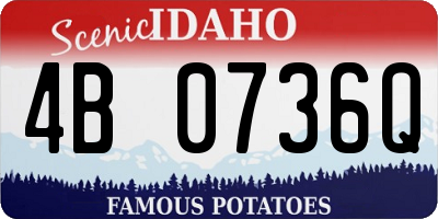 ID license plate 4B0736Q