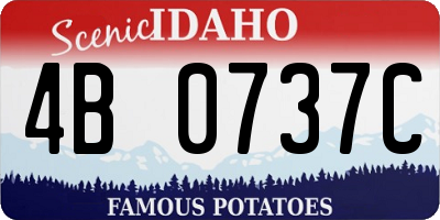 ID license plate 4B0737C