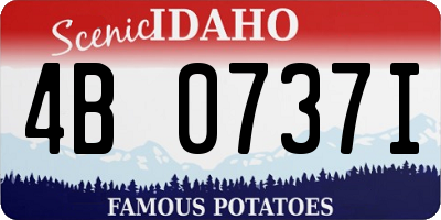 ID license plate 4B0737I