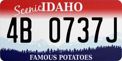 ID license plate 4B0737J