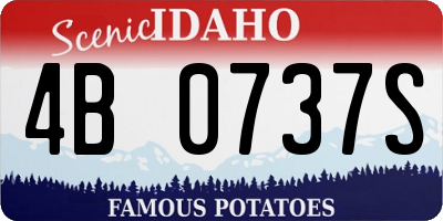 ID license plate 4B0737S