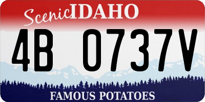 ID license plate 4B0737V