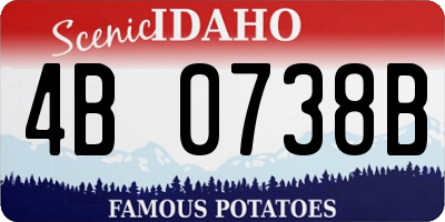 ID license plate 4B0738B