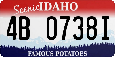ID license plate 4B0738I