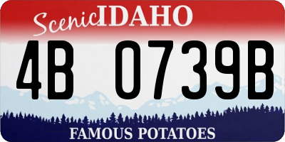 ID license plate 4B0739B