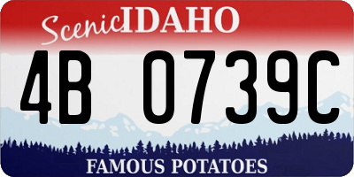 ID license plate 4B0739C