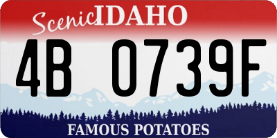 ID license plate 4B0739F