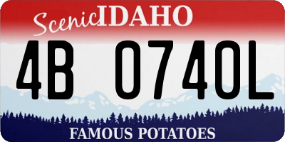 ID license plate 4B0740L