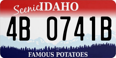 ID license plate 4B0741B