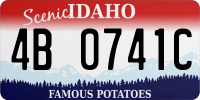 ID license plate 4B0741C