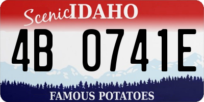 ID license plate 4B0741E
