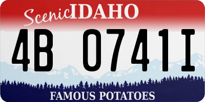 ID license plate 4B0741I