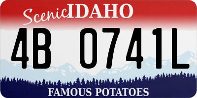 ID license plate 4B0741L