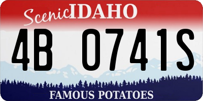 ID license plate 4B0741S