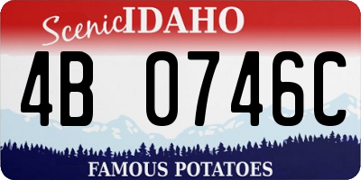 ID license plate 4B0746C