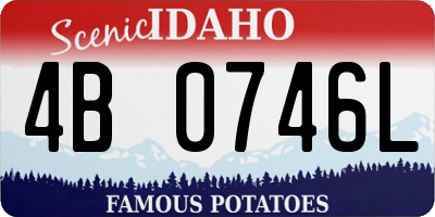 ID license plate 4B0746L
