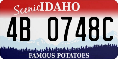 ID license plate 4B0748C