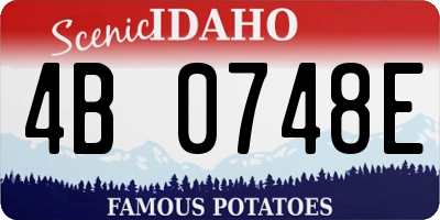 ID license plate 4B0748E