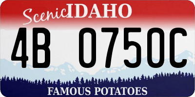 ID license plate 4B0750C