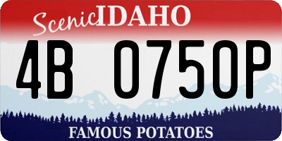 ID license plate 4B0750P