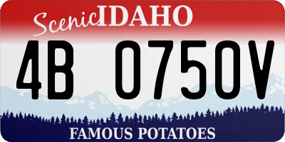 ID license plate 4B0750V