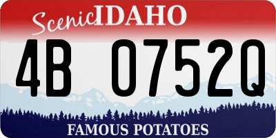 ID license plate 4B0752Q