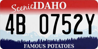 ID license plate 4B0752Y