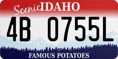 ID license plate 4B0755L