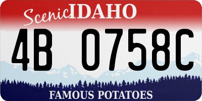 ID license plate 4B0758C