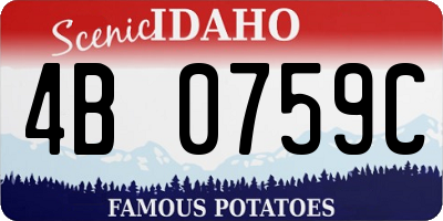 ID license plate 4B0759C
