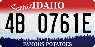 ID license plate 4B0761E