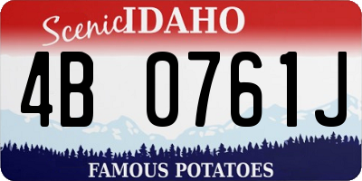 ID license plate 4B0761J