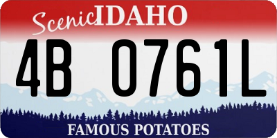 ID license plate 4B0761L